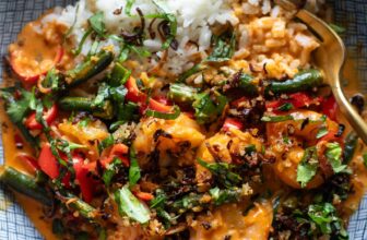 Thai Shrimp Curry with Yummy Shallot Crispies Recipe