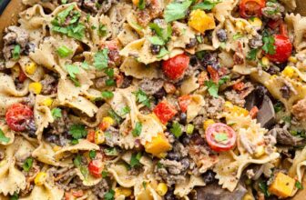 Easy Cowboy Pasta Salad with Ranch & Bacon