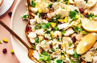 Cauliflower Salad with Dates & Pistachios