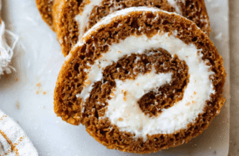 Easy Pumpkin Roll Recipe with Cream Cheese Filling