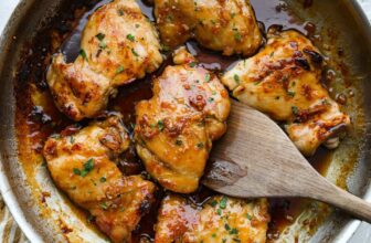 Brown Sugar Garlic Chicken Thighs