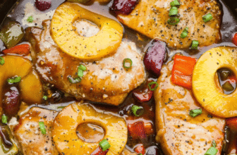Hawaiian Pork Chops Recipe with Pineapple Sauce