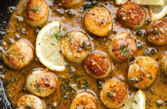Pan Seared Scallops with Lemon Butter Sauce
