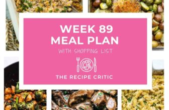 Weekly Meal Plan #89 + Free Printable Shopping List